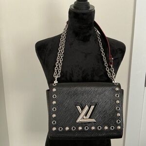 Louis Vuitton Black Epi Twist Lock